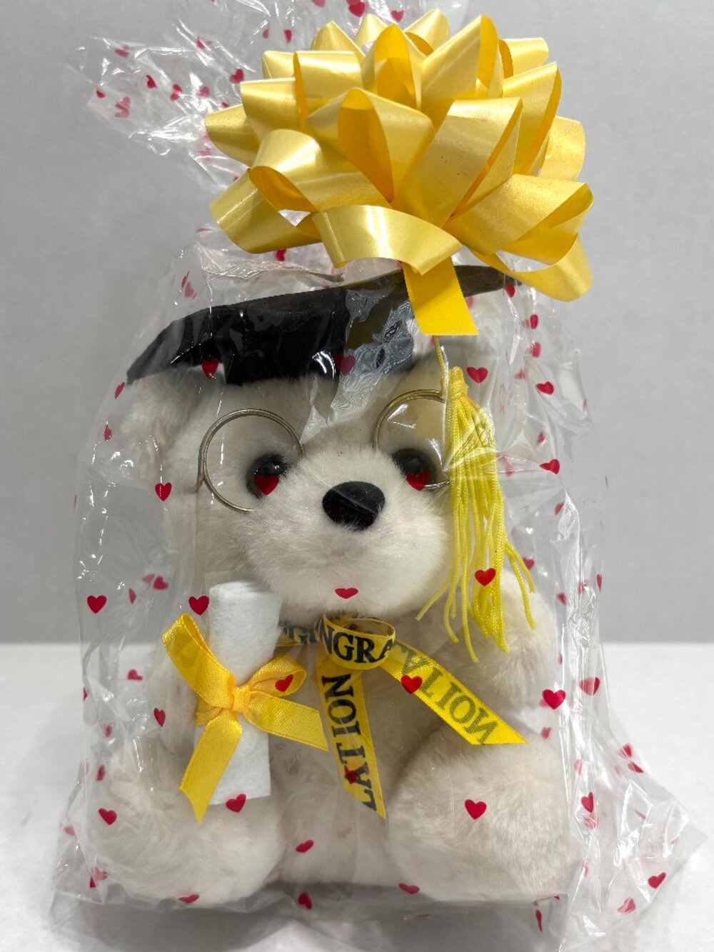 NWT Graduation White Teddy Bear Plush